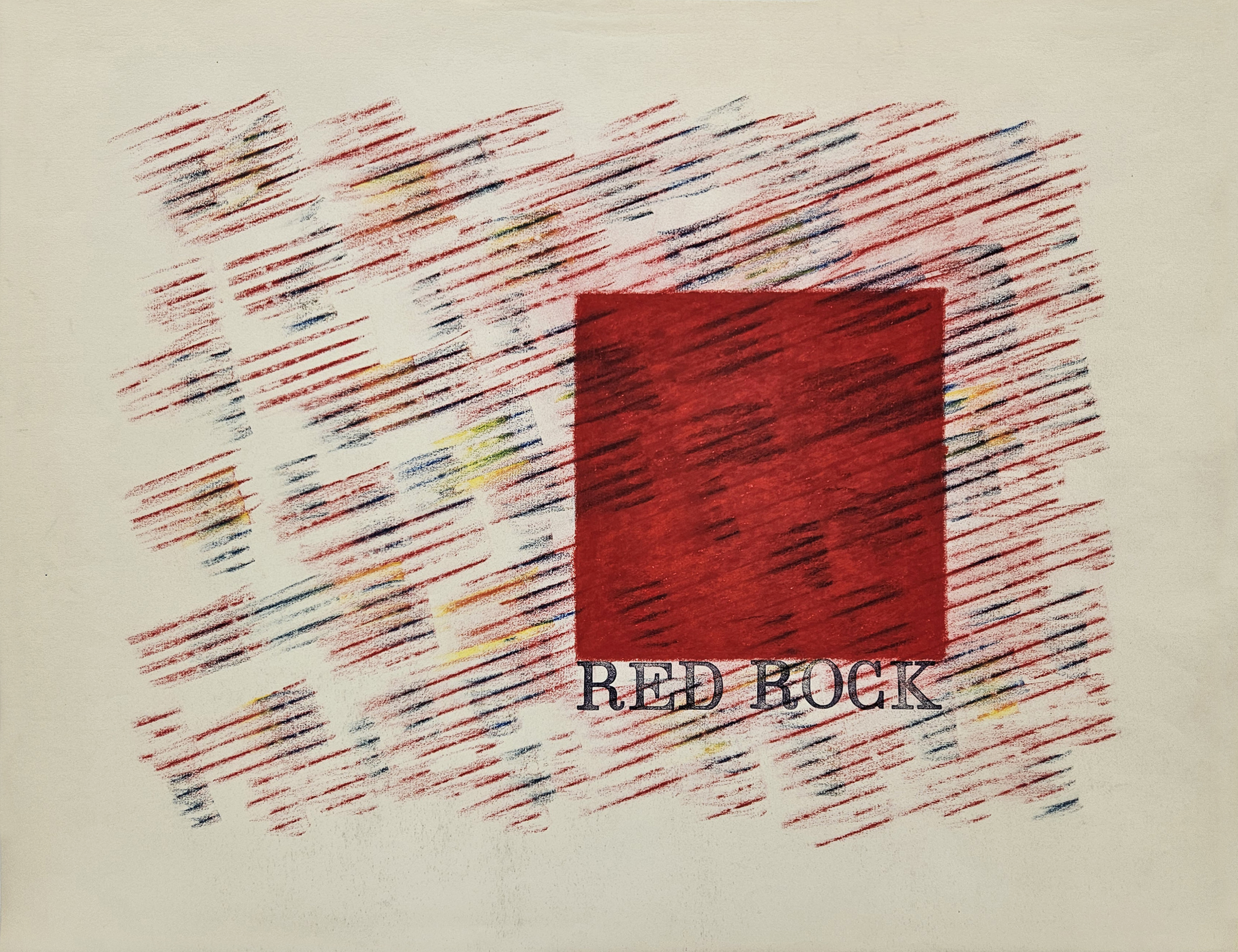 Nanni Balestrini, ‘Ondulé: Red Rock’, 1981