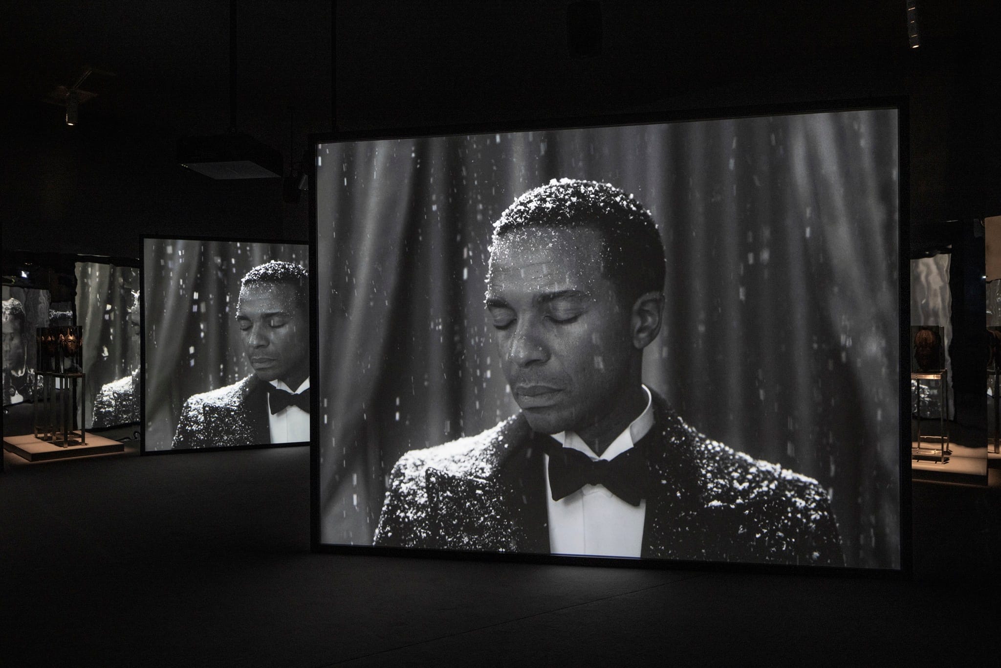 Isaac Julien, Once Again… (Statues Never Die), 2022. Installation view, What Freedom Means to Me, Tate Britain, 2023. Photo Jack Hems  © Isaac Julien.  Courtesy the artist and Victoria Miro