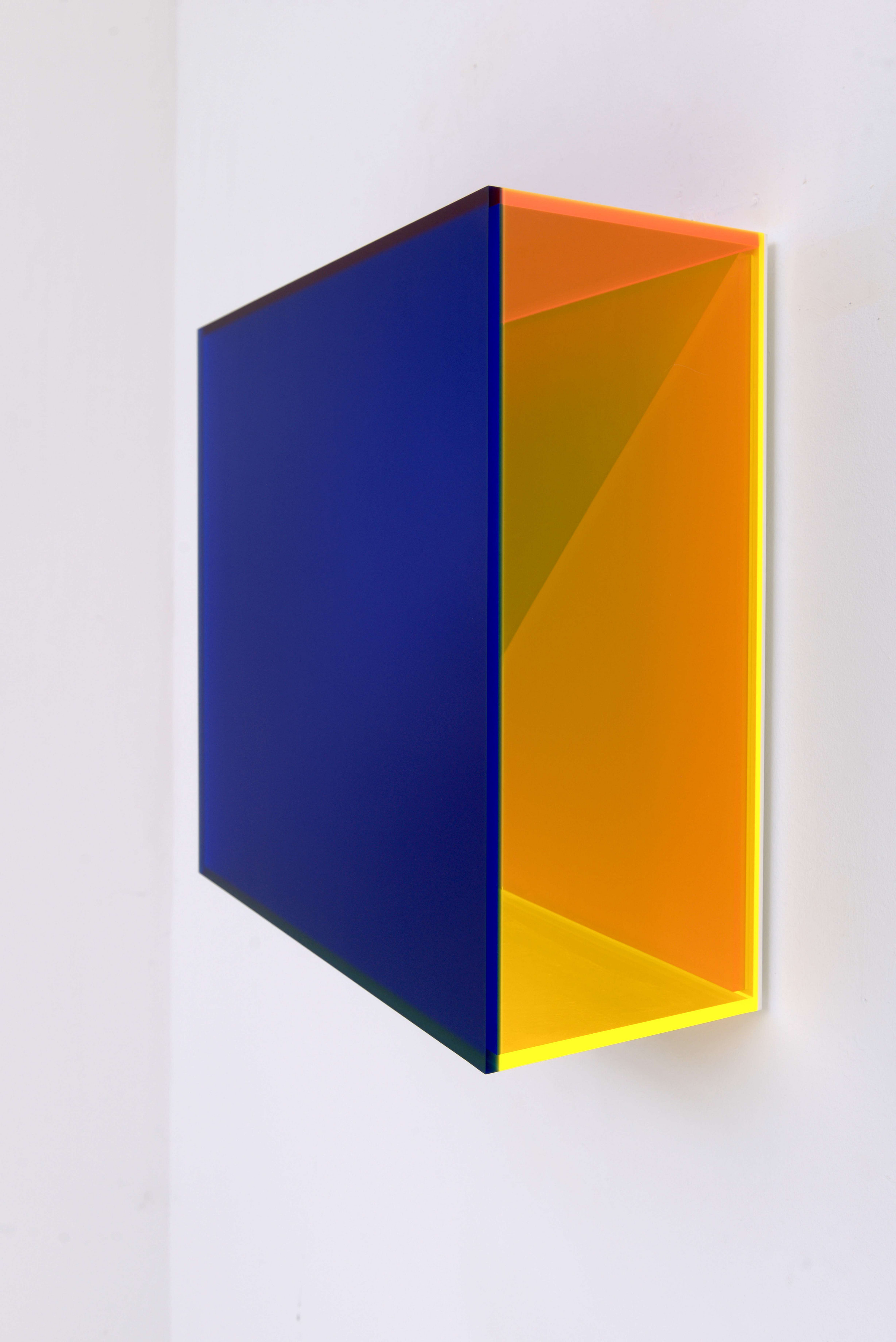 Regine Schumann, ‘Colormirror satin blue hidden pink orange’, 2025
