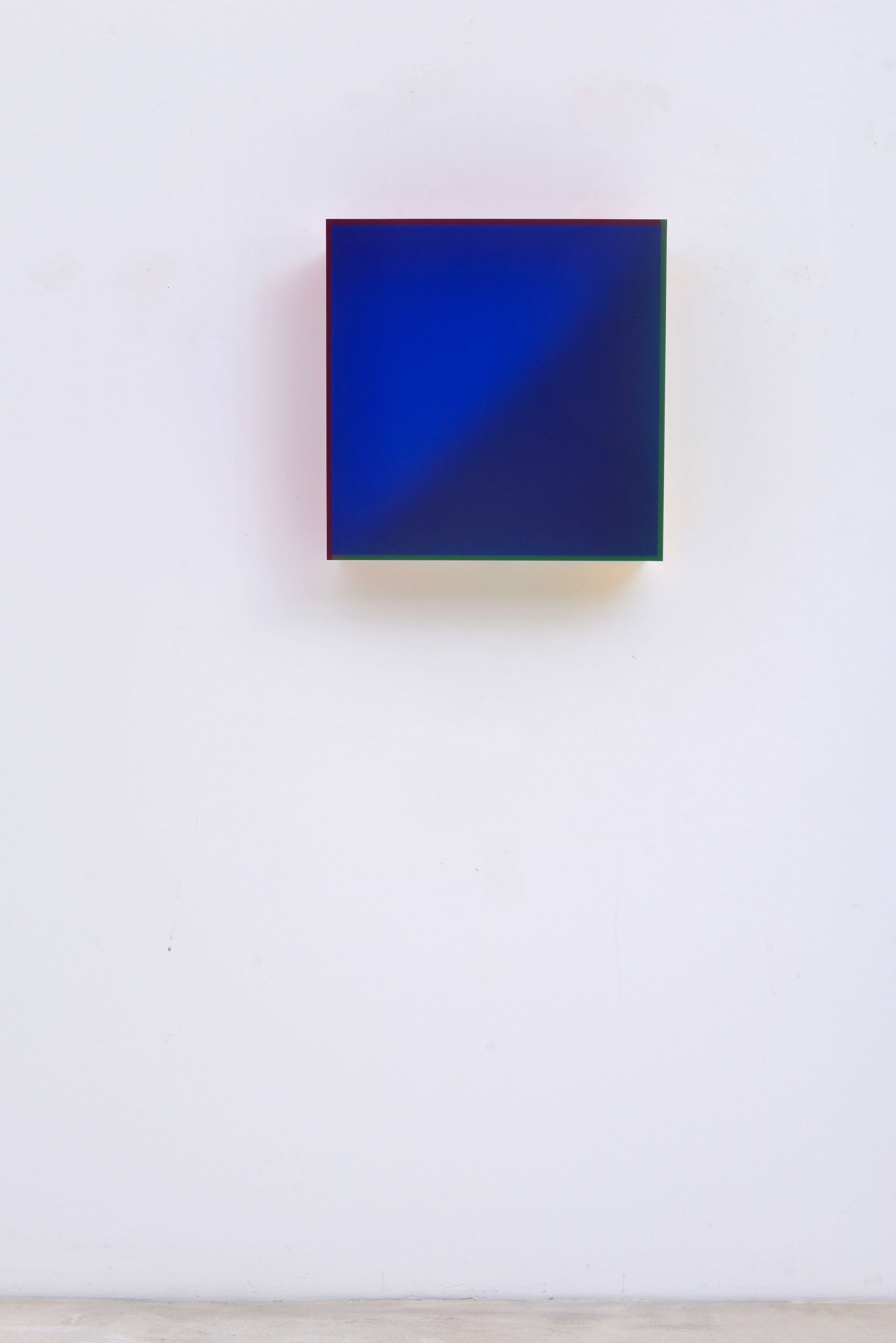 Regine Schumann, ‘Colormirror satin blue hidden pink orange’, 2025