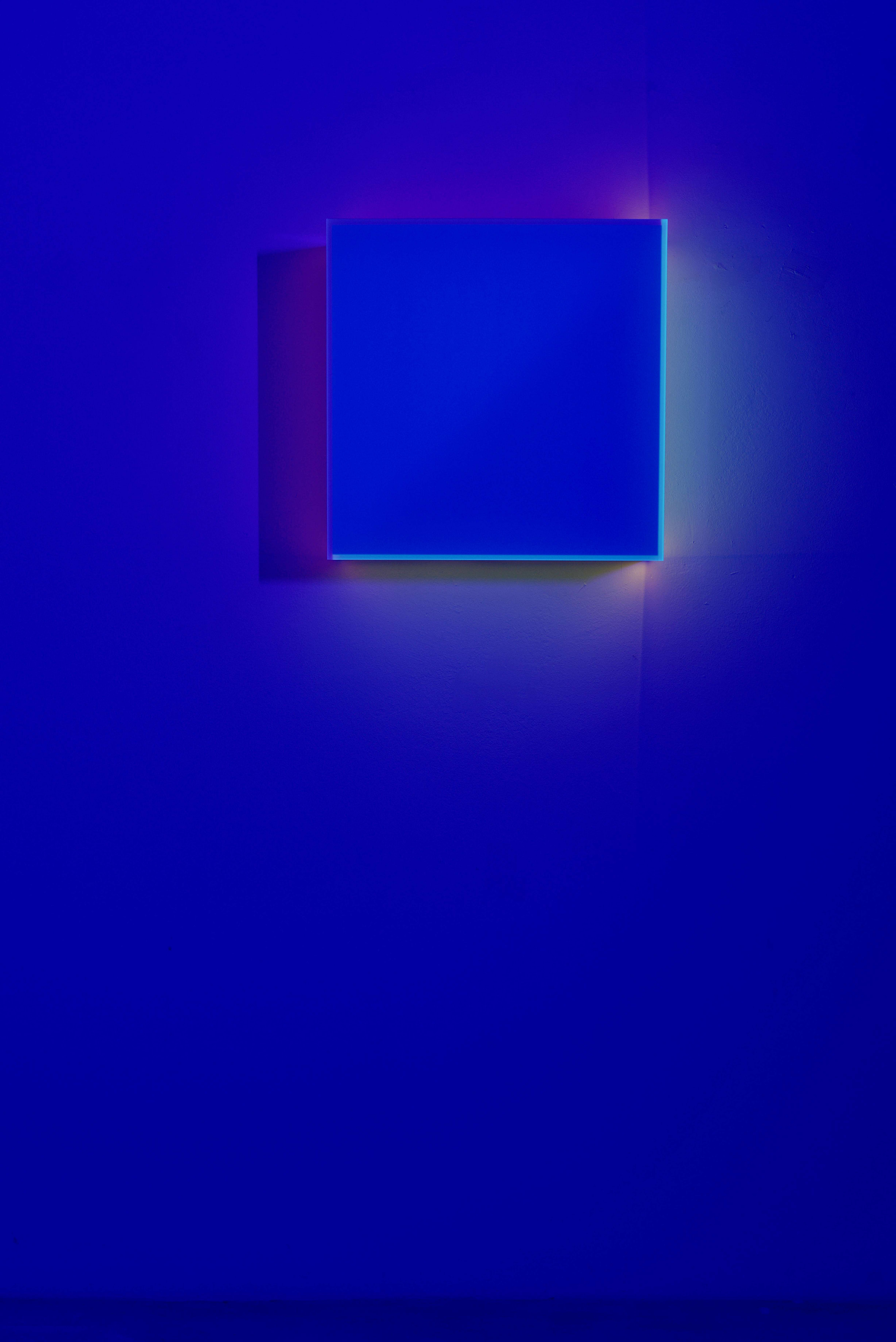Regine Schumann, ‘Colormirror satin blue hidden pink orange’, 2025