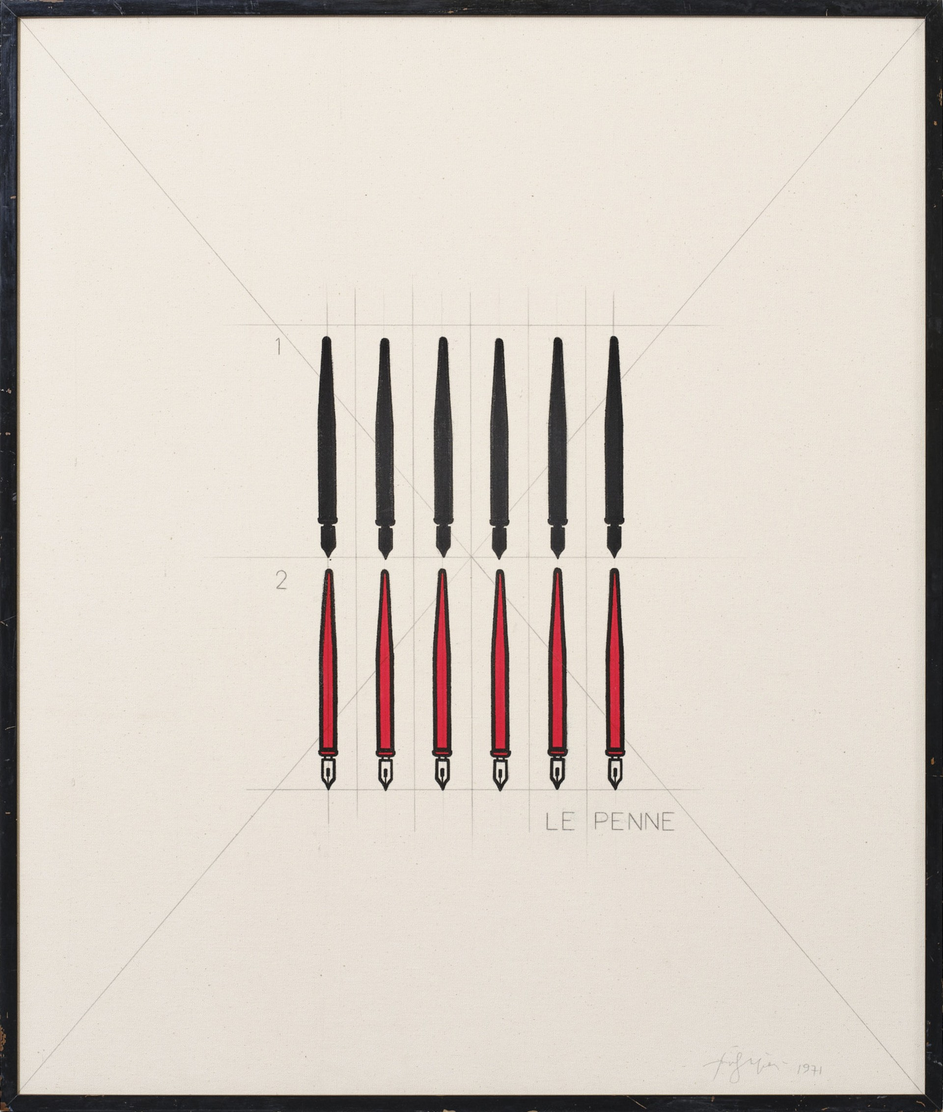 Tino Stefanoni, ‘le penne 21A’, 1971