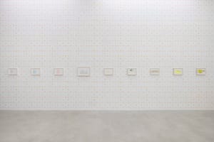 Lily van der Stokker, I am Going to Sleep Now. Drawings: 1988-2022 | installation views, kaufmann repetto Milan | Photo: Andrea Rossetti