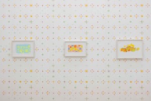 Lily van der Stokker, I am Going to Sleep Now. Drawings: 1988-2022 | installation views, kaufmann repetto Milan | Photo: Andrea Rossetti