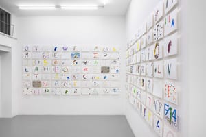 Corrado Levi, Lettere agli amici, 2025, installation view @RIBOT, Ph. Mattia Mognetti