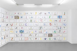 Corrado Levi, Lettere agli amici, 2025, installation view @RIBOT, Ph. Mattia Mognetti