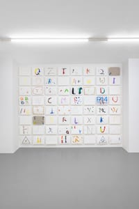Corrado Levi, Lettere agli amici, 2025, installation view @RIBOT, Ph. Mattia Mognetti