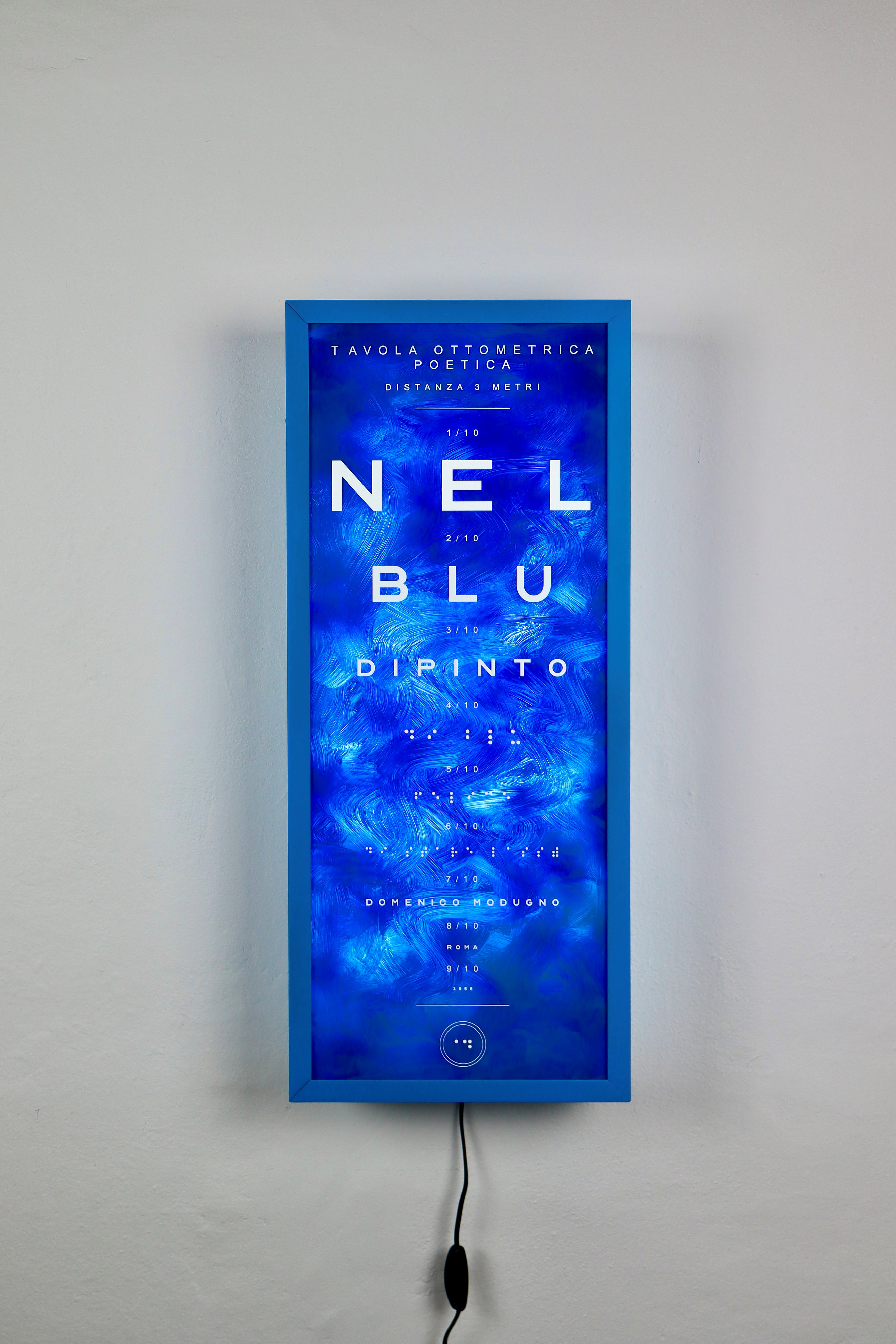 Alessandro D'Aquila, ‘NEL BLU - Tavola Ottometrica Poetica omaggio a Domenico Modugno’, 2026