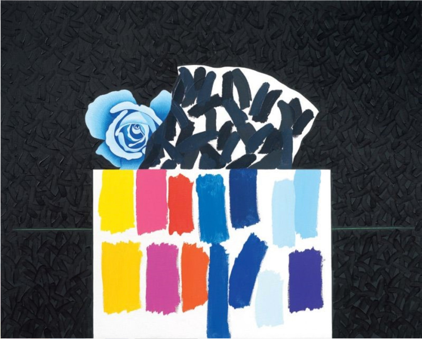 Concetto Pozzati, ‘Rose en pose’, 1970