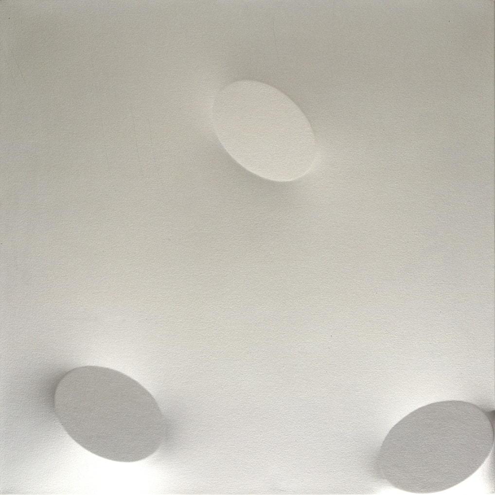 Turi Simeti, ‘Tre ovali bianchi’, 1990