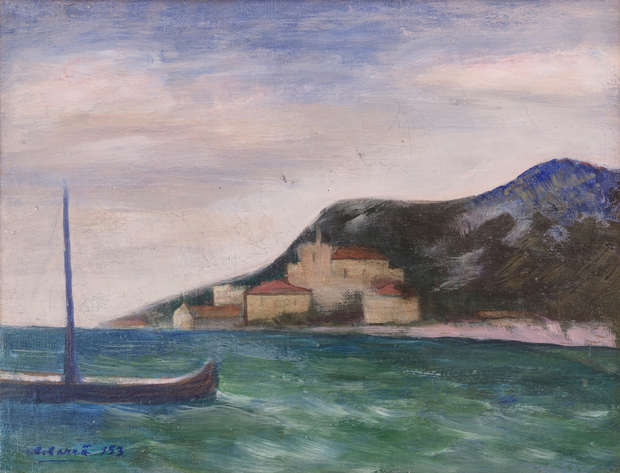 Carlo Carrà, ‘marina’, 1953