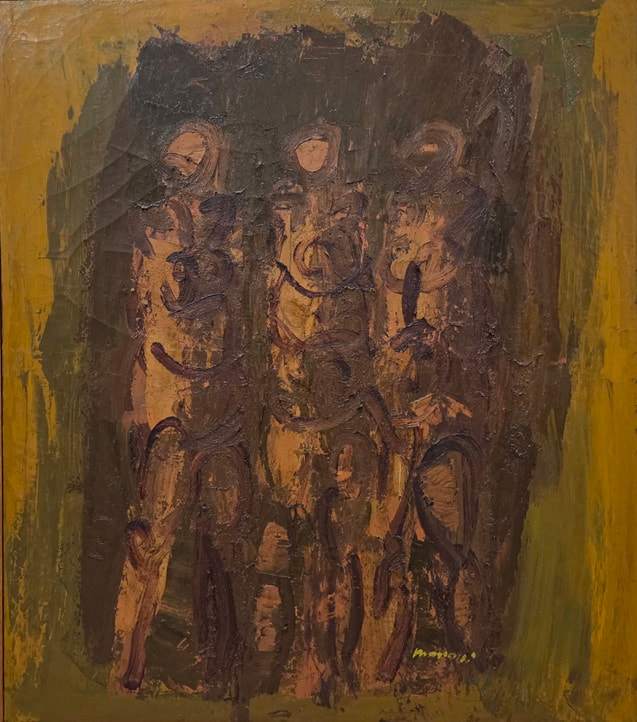 Ennio Morlotti, ‘Bagnanti (Tre nudi)’, 1972
