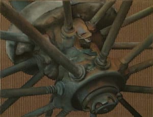 Gianfranco Gentile – Agricola #2 – pastels on corrugated cardboard