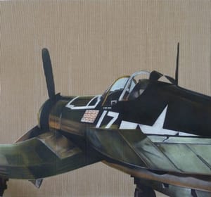 Gianfranco Gentile – Vought F4U Corsair – pastels on corrugated cardboard