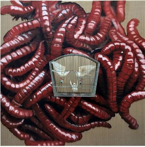 Gianfranco Gentile – Revolution – Pastels on corrugated cardboard