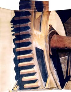 Gianfranco Gentile – Reperto #3 – pastels on corrugated cardboard
