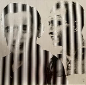 Piero Mafessoli, Malipiero – Osmosi - Bartali - Coppi – Collage on board