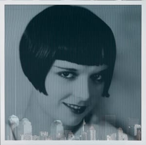 Piero Mafessoli, Malipiero – Osmosi - Louise Brooks - New York – Collage on board