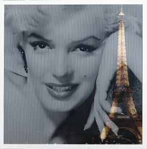 Piero Mafessoli, Malipiero – Osmosi - M. Monroe - Torre Eiffel – Collage on board