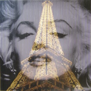 Piero Mafessoli, Malipiero – Osmosi - M. Monroe - Torre Eiffel – Collage on board