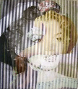 Piero Mafessoli, Malipiero – Osmosi - M. Monroe - Ingres – Collage on board