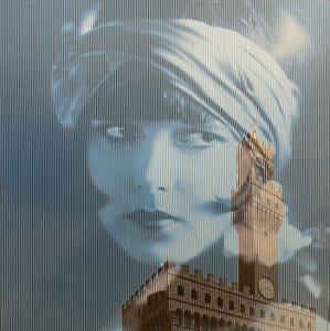 Piero Mafessoli, Malipiero – Osmosi - Louise Brooks - Palazzo Vecchio – Collage on board