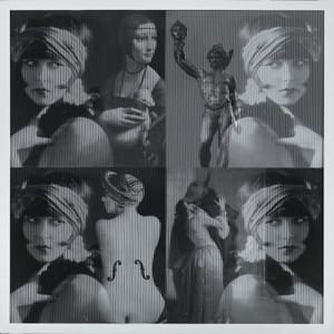 Piero Mafessoli, Malipiero – Osmosi - L. Brook - Perseo - Il Bacio - Donna con ermellino - Man Ray – Collage on board