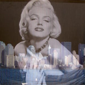 Piero Mafessoli, Malipiero – Parabola - M. Monroe - New York – Collage on board