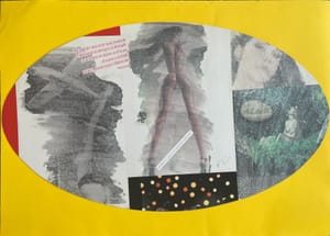 Piero Mafessoli, Malipiero – Nel lago dei tuoi occhi – Collage on paper