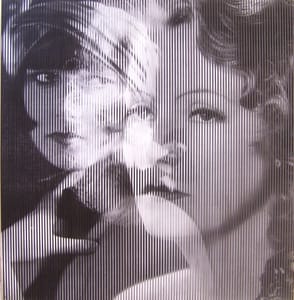Piero Mafessoli, Malipiero – Fusione di due immagini in una sola opera - L. Brooks - G. Garbo – Collage on board