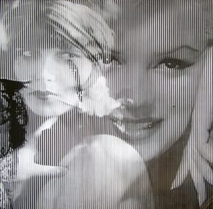 Piero Mafessoli, Malipiero – Parabola - M. Monroe - L. Brooks – Collage on board