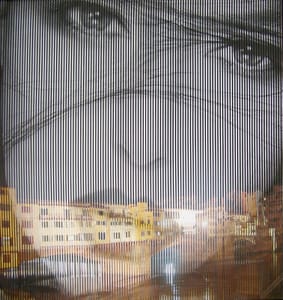 Piero Mafessoli, Malipiero – Osmosi - M. Bellucci - Ponte Vecchio – Collage on board