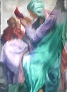 Jorge R. Pombo – Variazione della Volta della Cappella Sistina di Michelangelo Buonarroti (31) – Olio su tela di lino