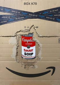 Francis Nathan Abiamba, Afran – Smart Soup – Acrylic on cartboard
