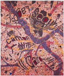 Luigi Dellatorre – Cucire il mondo #279 – Mixed Media, Jeans, digital print, stitching, vinyl paint, globe