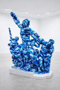 Marco Bertìn – In case of war - Laocoonte – Riproduzione in materiale plastico del Laocoonte e smalto