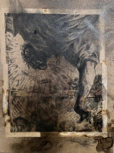 Jorge R. Pombo – Variazioni di "El Milagro de San Marco" di Tintoretto.3 – Carboncino e olio su lino