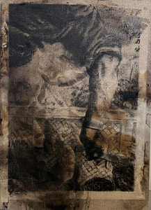 Jorge R. Pombo – Variazioni di "El Milagro de San Marcos" di Tintoretto.6 – Carboncino e olio su lino
