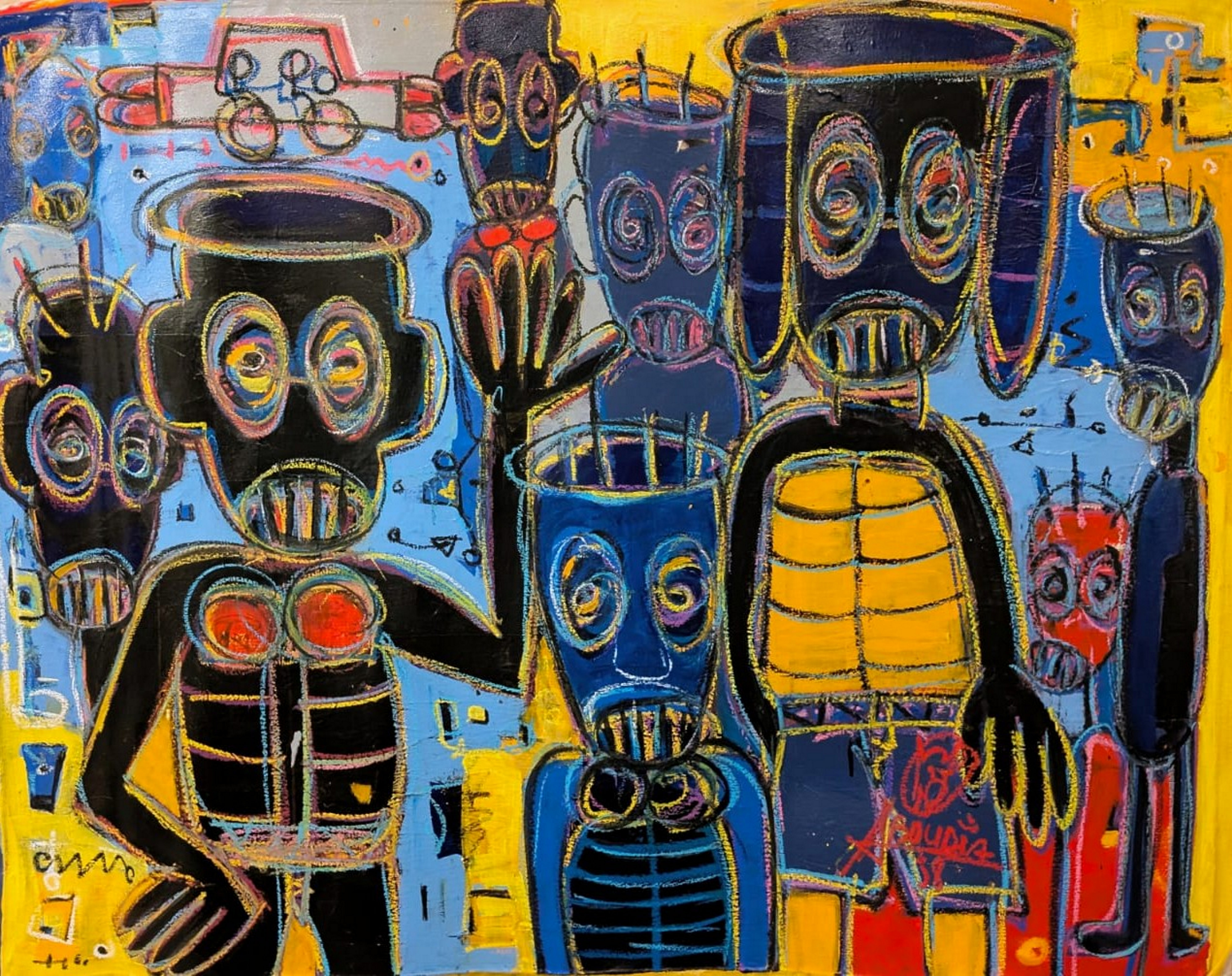 Aboudia Diarrrassouba, Aboudia, ‘Senza titolo’, 2018
