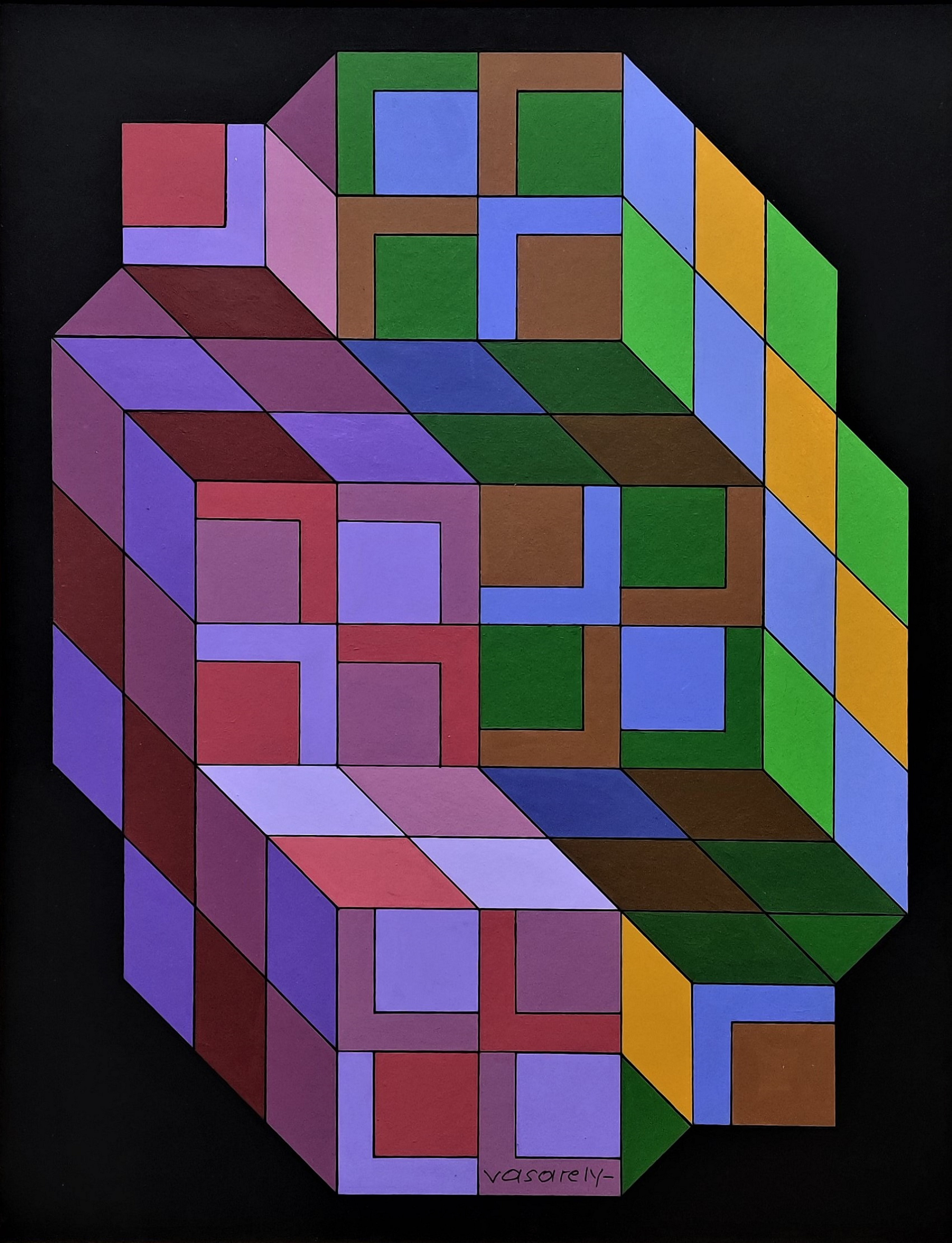 Victor Vasarely, ‘Palota-D’, 1973/1989